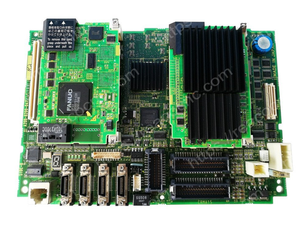 Front view of FANUC A20B-8200-0472 Main Board with Vision and Force Sensing