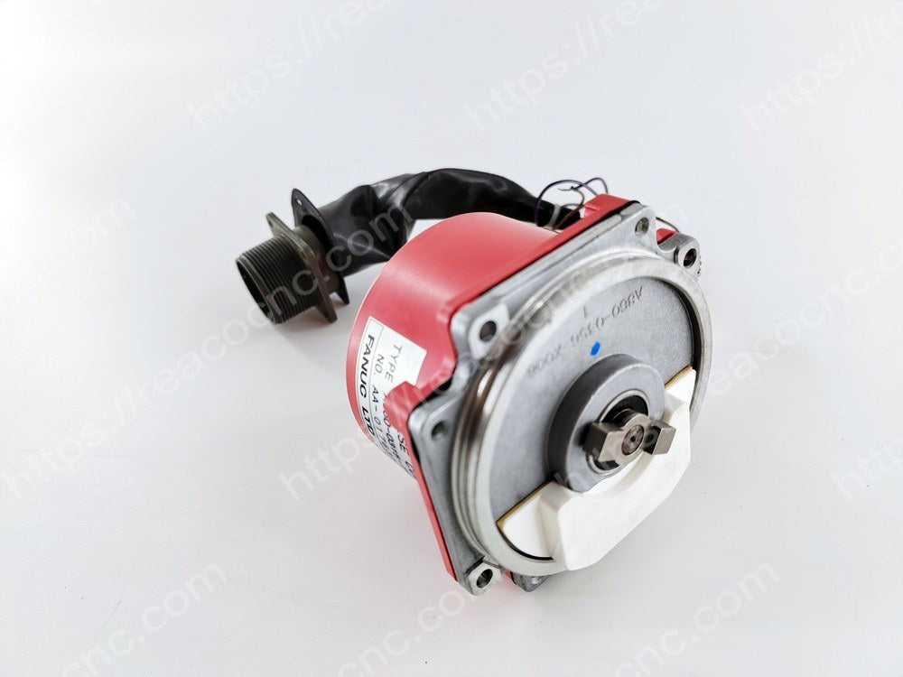 Close-up of connector interface on FANUC A860-0315-T102 encoder