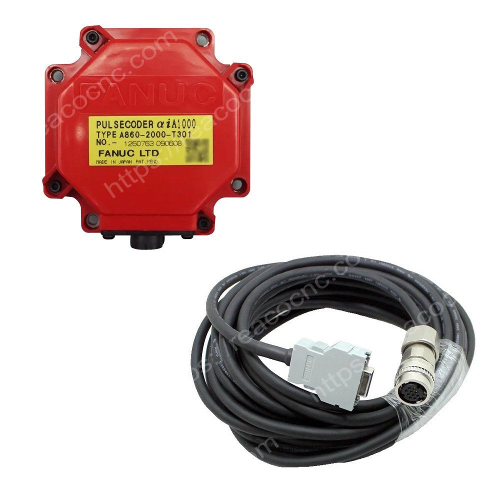 FANUC A860-2000-T301 encoder with encoder cable for CNC machine 5M / 10M / 15M / 20M