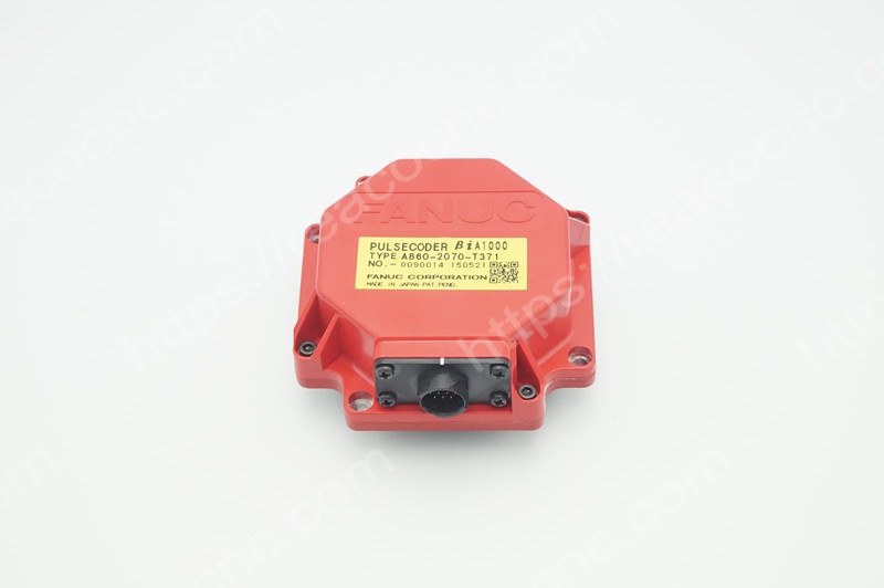 Front view of FANUC A860-2070-T371 pulse coder encoder