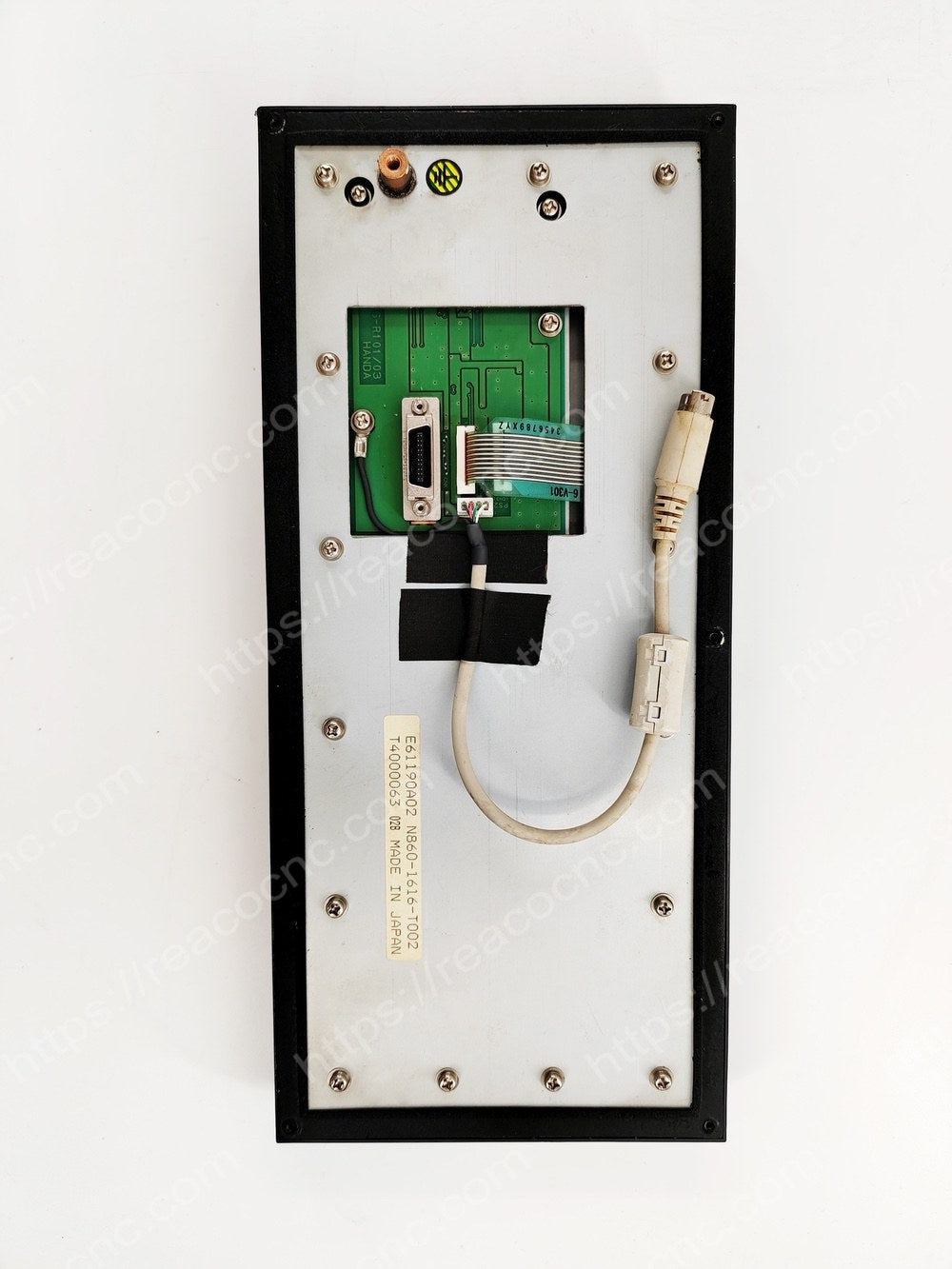 Back side of FANUC N860-1616-T002 keypad showing connector interface