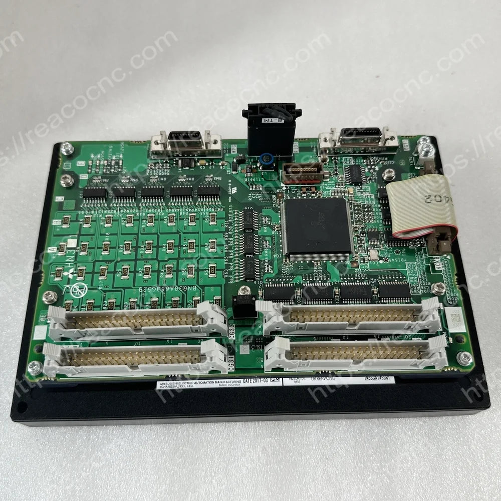Mitsubishi FCU7-KB025 lathe keyboard with FCU7-DX711 I/O unit