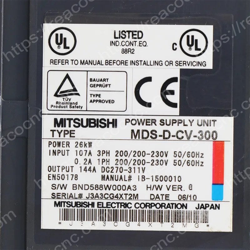 MDS-D-CV-300 Drive Unit Model Number