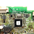 Mitsubishi RM113 4-in-1 Drive Side Board Model plate closeup - Verification and Repair available