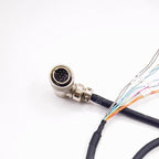 Pin detail view of A05B-1137-J058 Fanuc 12 pin right angle connector