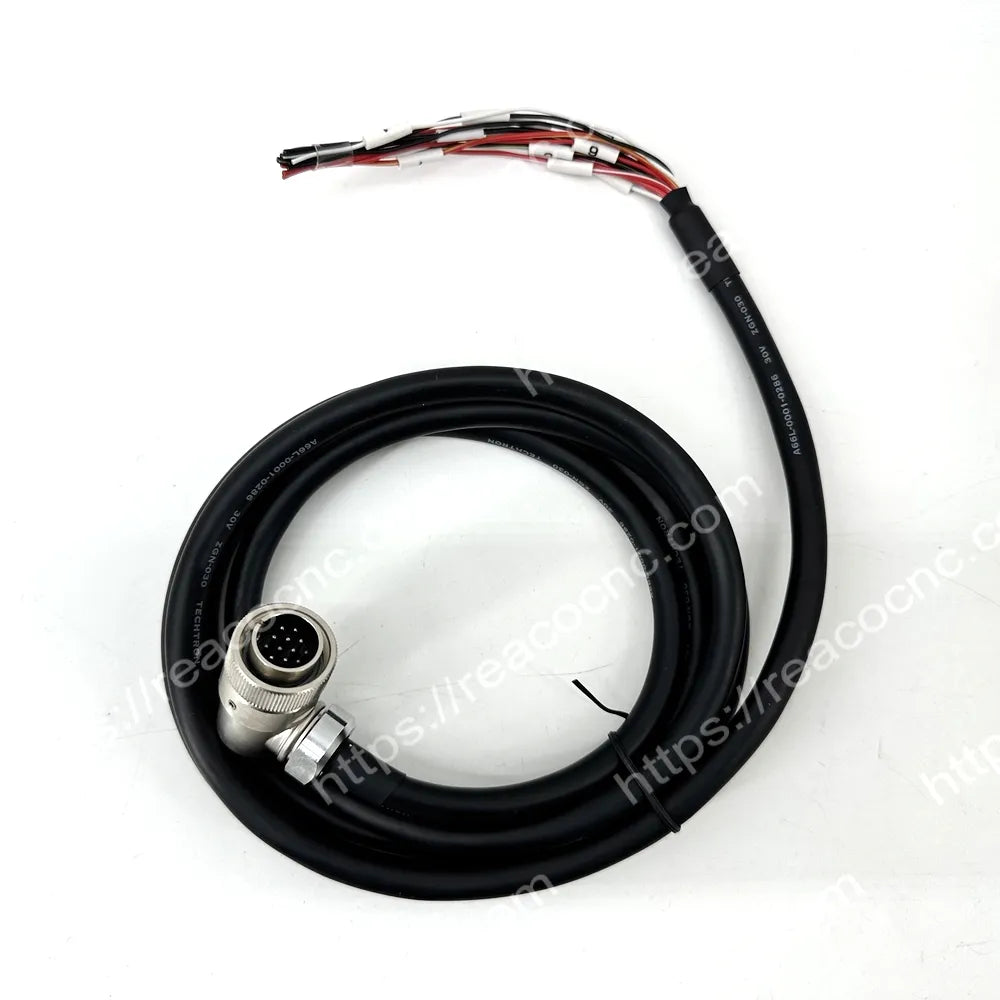 Pin detail view of A05B-1137-J058 Fanuc 12 pin right angle connector