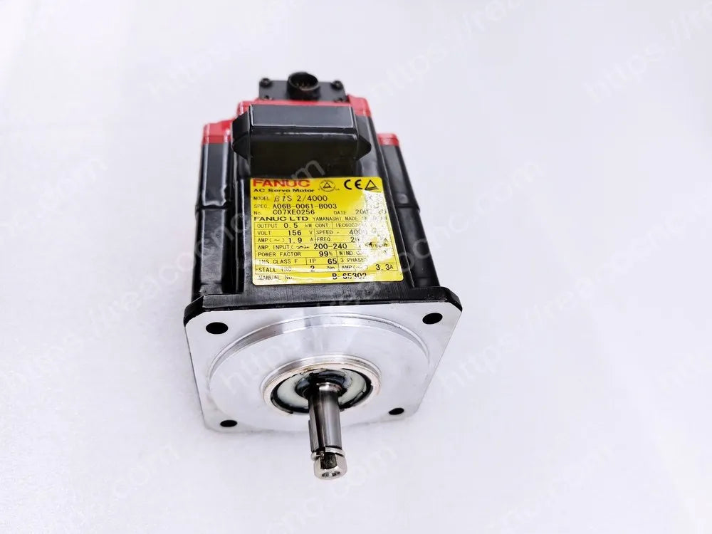 Shaft and feedback housing detail of A06B-0061-B003 Fanuc motor