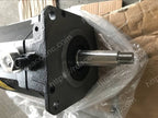 Shaft and connector view of A06B-0268-B605#S000 Fanuc A64iA servo motor