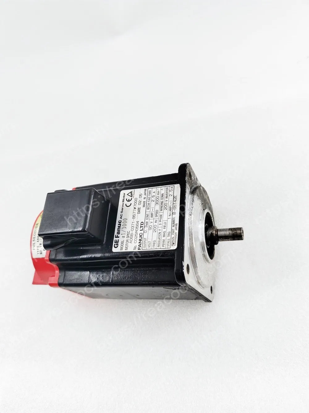 Straight shaft and i64 feedback detail of A06B-0371-B577#7000 Fanuc motor