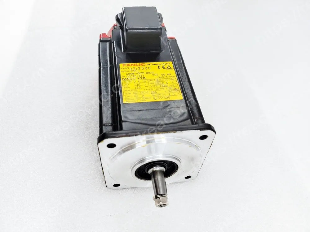 Shaft end and feedback section of A06B-0372-B077 Fanuc motor