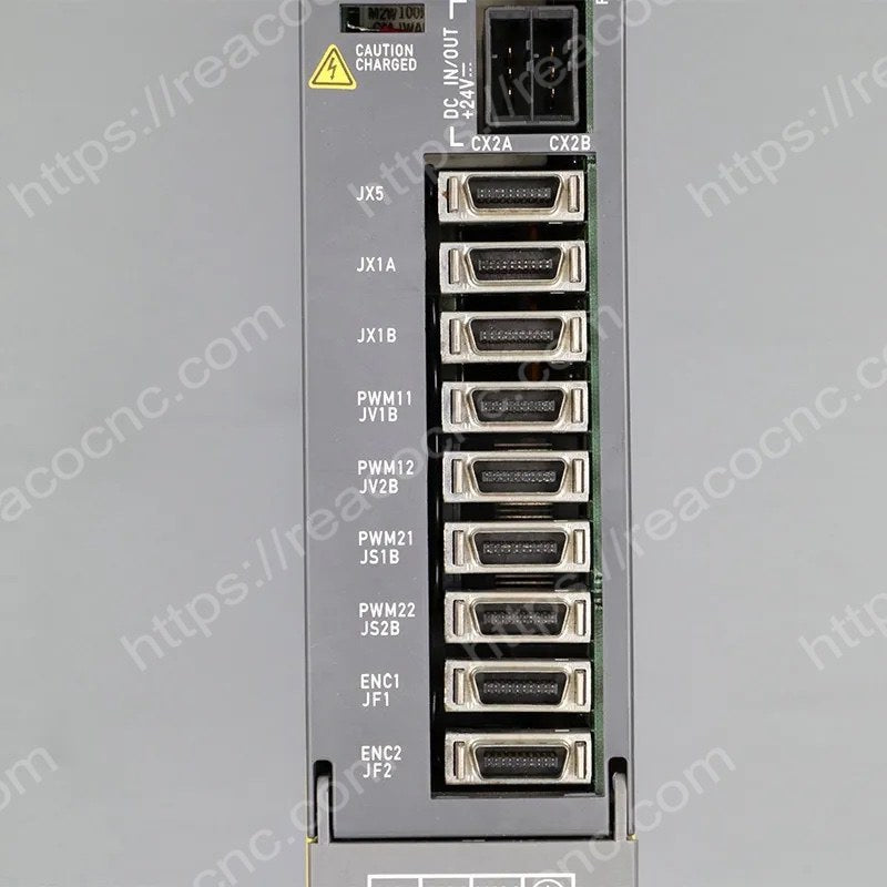Connector view of A06B-6079-H201 Fanuc SVM2-12/12 servo module