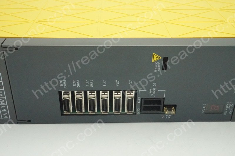 Connector view of A06B-6079-H301 Fanuc triple axis servo module