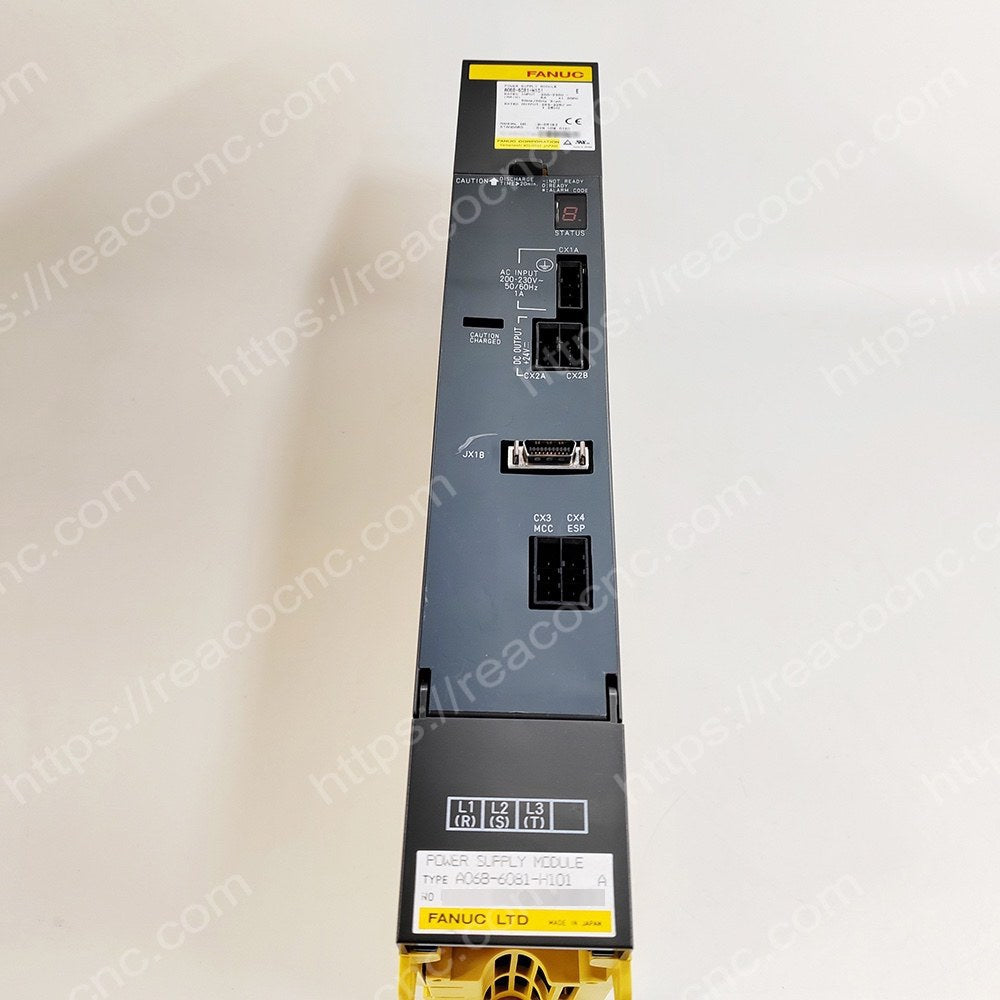Connector view of A06B-6081-H101 Fanuc PSMR-1 Alpha power module