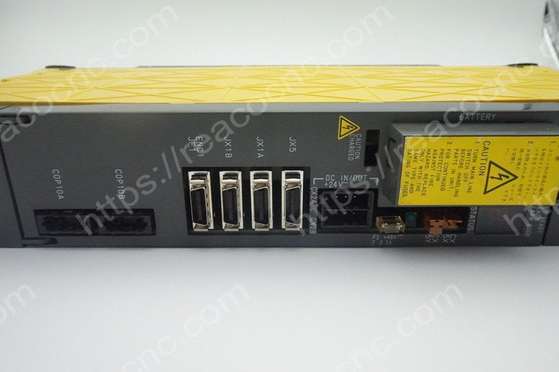 Connector view of A06B-6096-H116 Fanuc servo amplifier for CNC applications