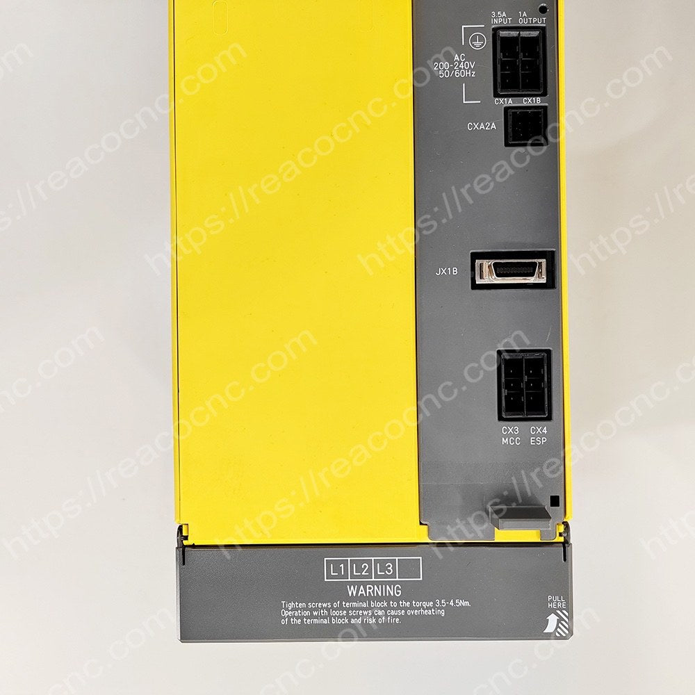 Connector view of A06B-6110-H030 Fanuc power supply module