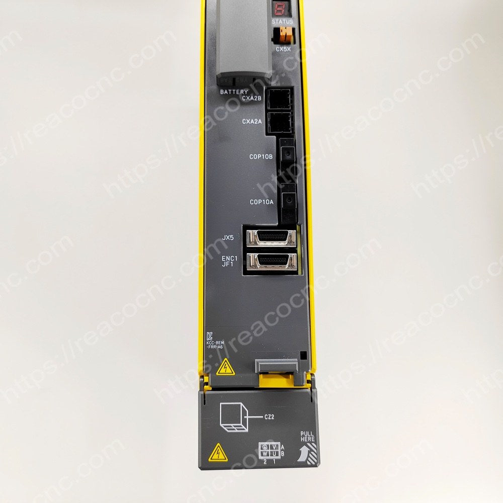Connector view of A06B-6114-H106 Fanuc SVM1-160i servo drive