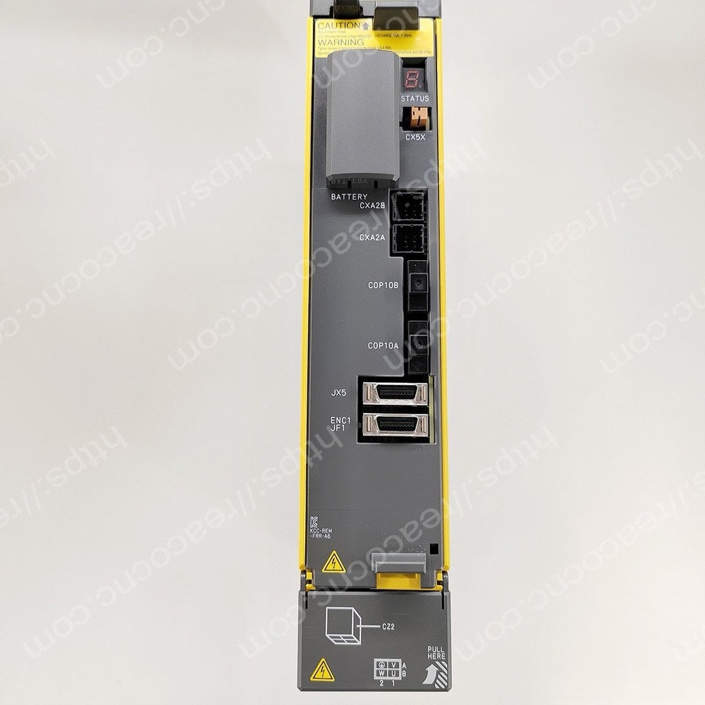 Connector view of A06B-6117-H104 Fanuc AISV-40 servo module
