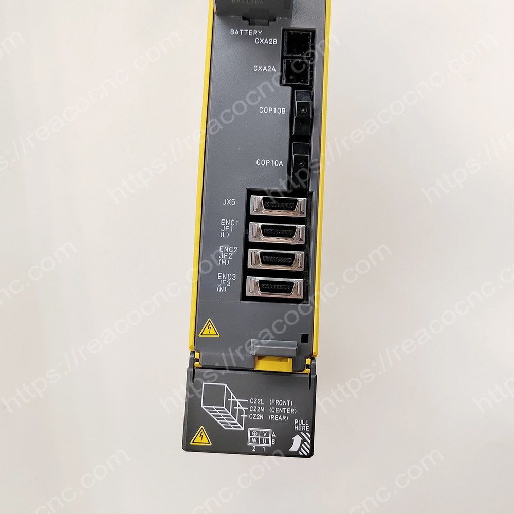 Connector view of A06B-6117-H303 Fanuc AISV-20/20/20 servo module