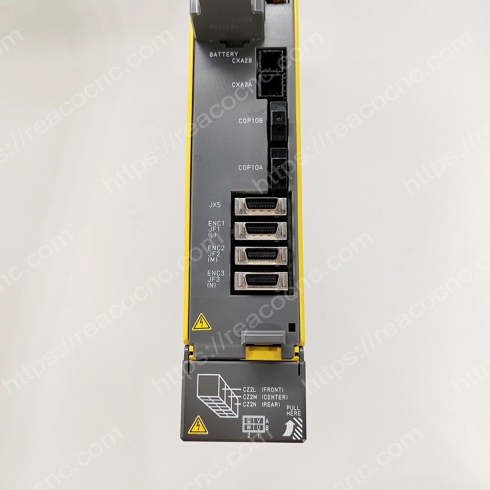 Connector view of A06B-6117-H304 Fanuc AISV-20/20/40 servo module