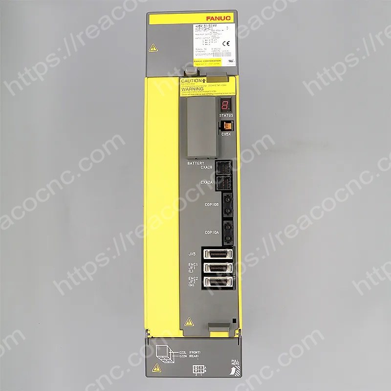 Connector view of A06B-6124-H209 Fanuc Alpha i servo amplifier module