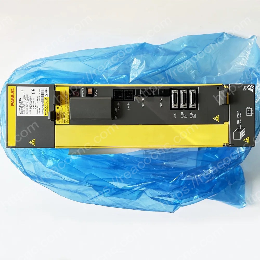 Connector view of A06B-6127-H209 Fanuc HV servo amplifier module