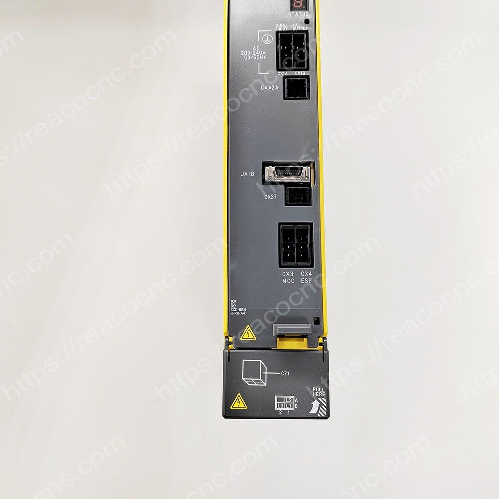Connector view of A06B-6140-H006 Fanuc AIPS-5.5 power supply