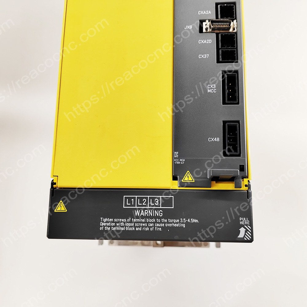 Connector view of A06B-6200-H030 Fanuc power supply module