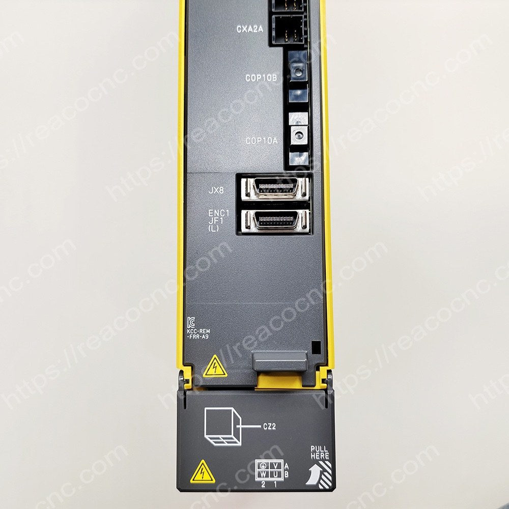 Connector view of A06B-6240-H103 Fanuc AISV 20-B servo amplifier
