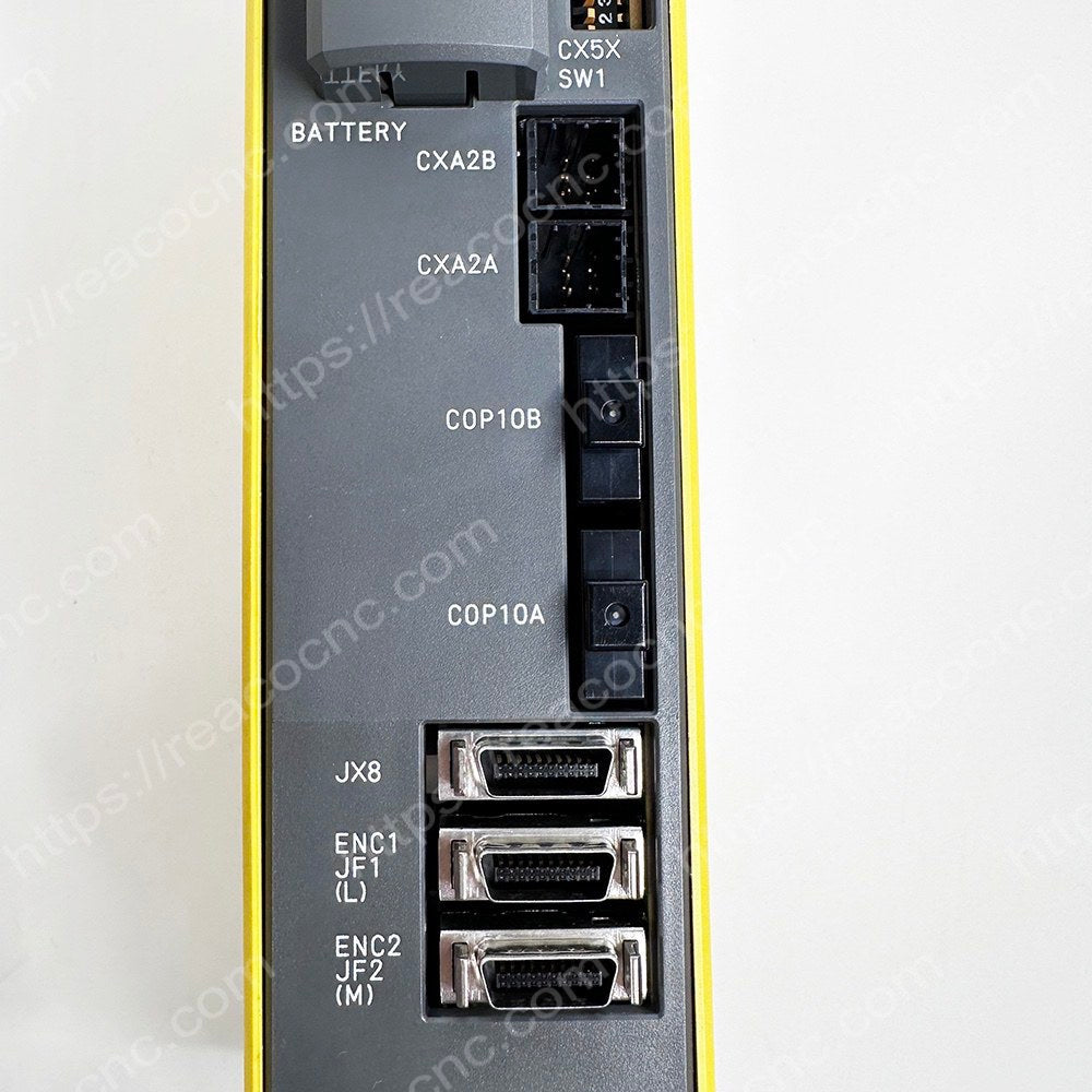 Connector view of A06B-6240-H205 Fanuc AISV 20/20 servo module