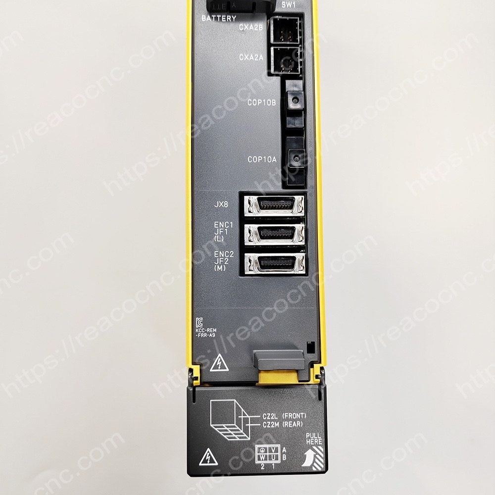Connector view of A06B-6240-H209 Fanuc AISV 80/80 servo module