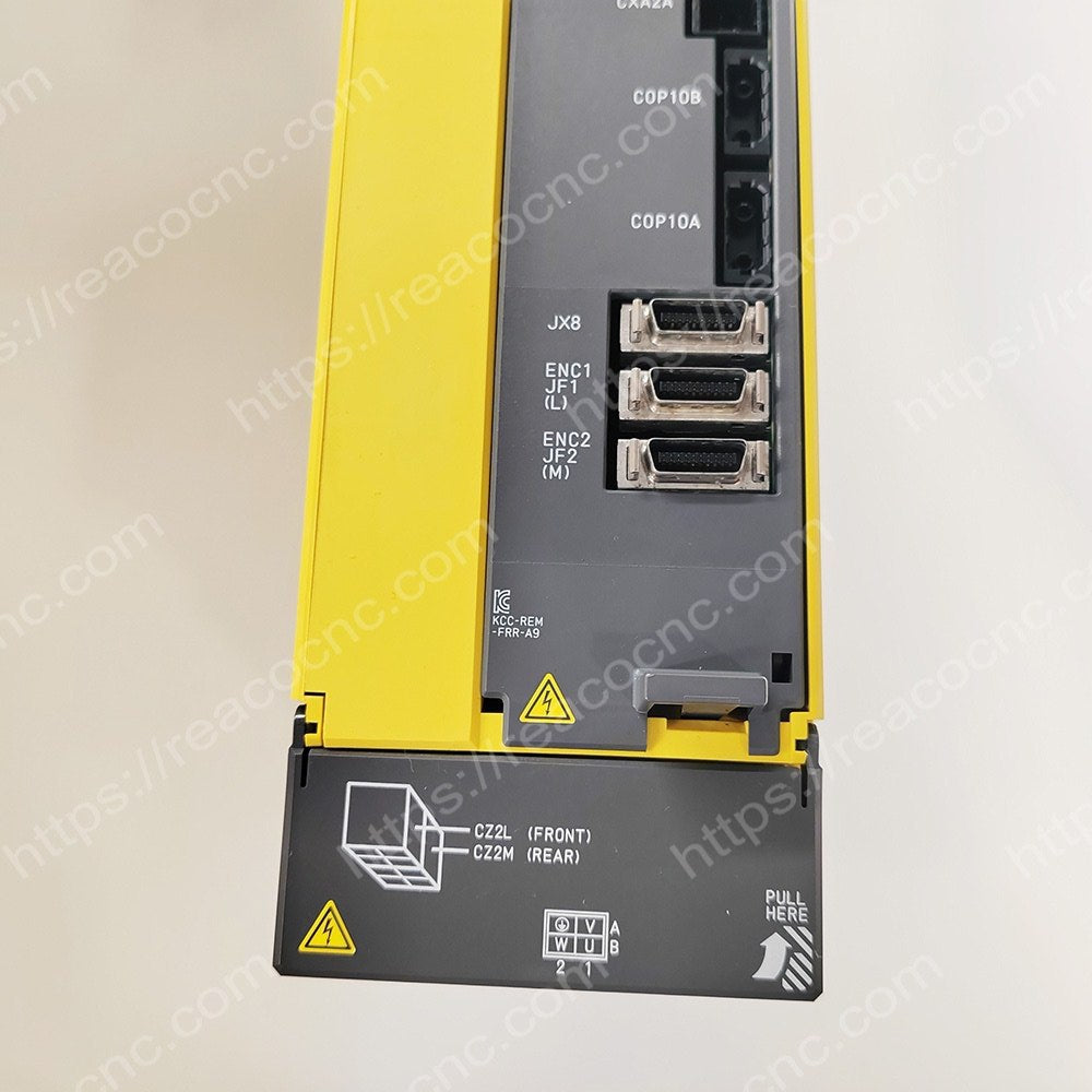 Connector view of A06B-6240-H211 Fanuc AISV 160/160-B servo module