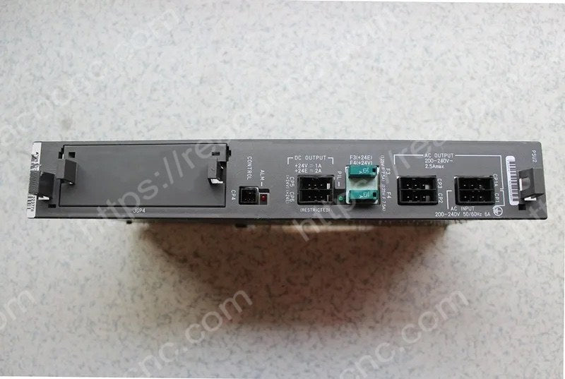 Terminal and connector view of A16B-2203-0910 Fanuc 24V DC power supply unit