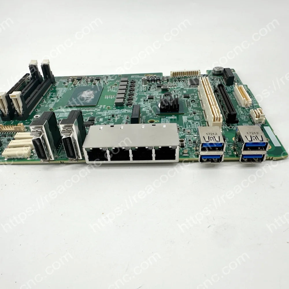 Main-board connectors, processor area and electronic components on A17B-8101-0204 FANUC product