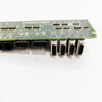 Ethernet port and connector detail view of A20B-2100-0742 Fanuc control board