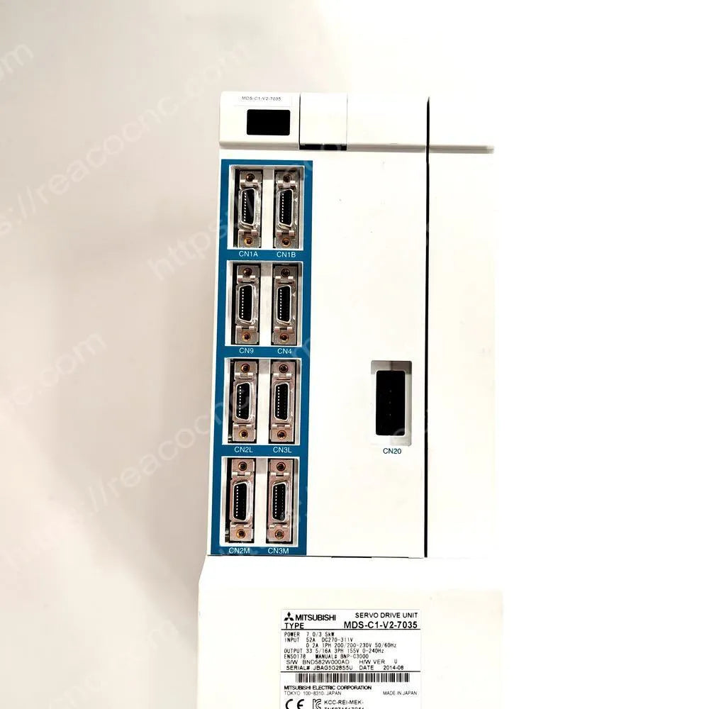 Dual-axis motor terminals and control interfaces on MDS-C1-V2-7035