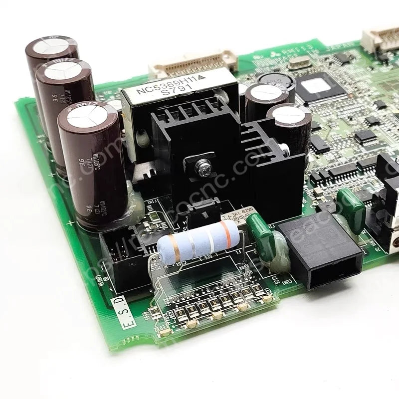 Pcb connectors, component layout and identification markings on RM113B Mitsubishi product