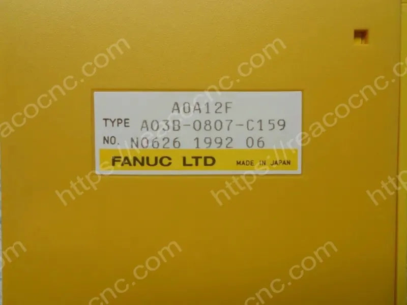 A03B-0807-C159 Fanuc AOA12F 12 point AC output module label