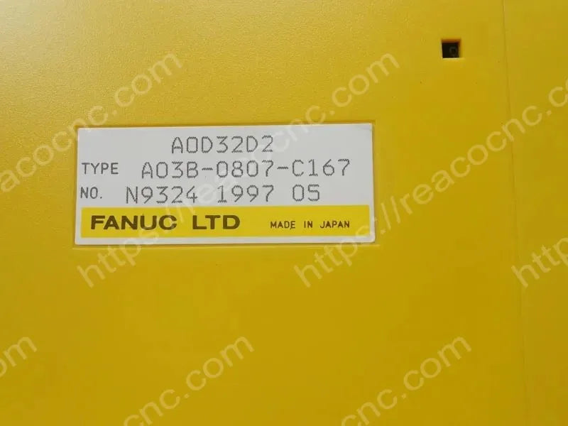 A03B-0807-C167 Fanuc AOD32D2 32 point DC output module label