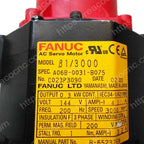 A06B-0031-B075 Fanuc B1/3000 servo motor model label