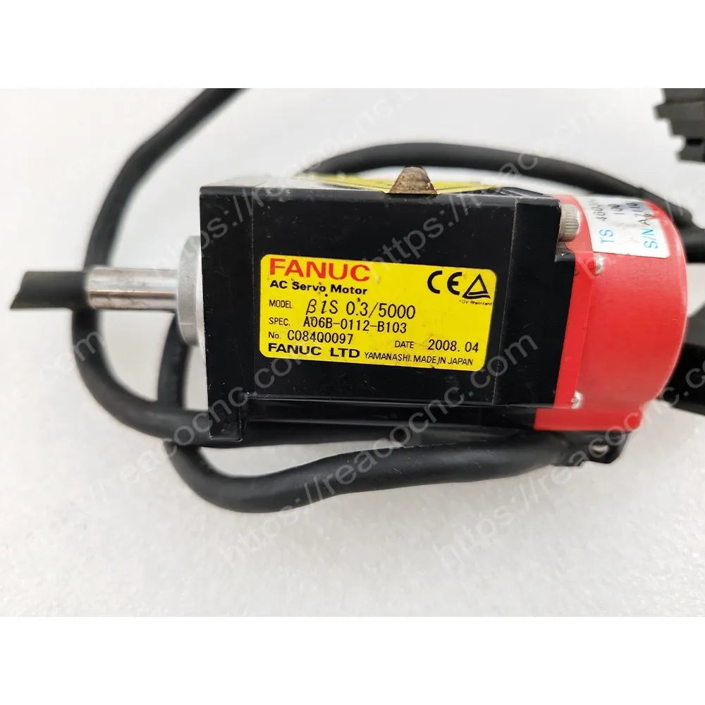 A06B-0112-B103 Fanuc BiS0.3/5000 AC servo motor nameplate