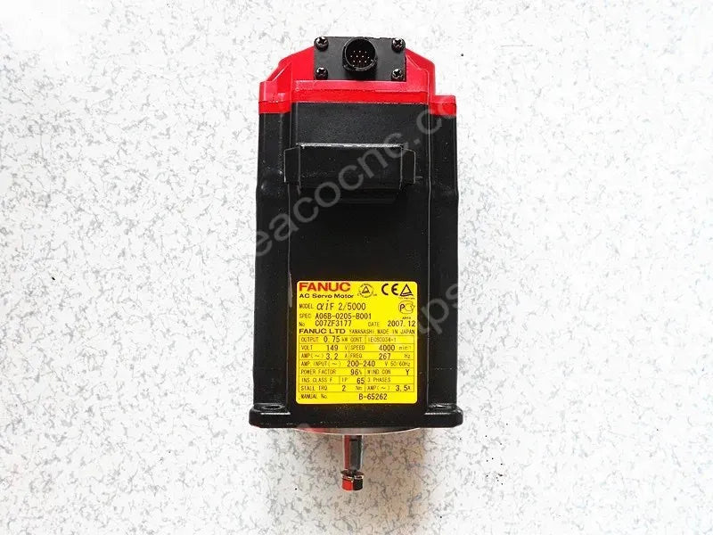 A06B-0205-B001 Fanuc AiF2/5000 AC servo motor identification plate