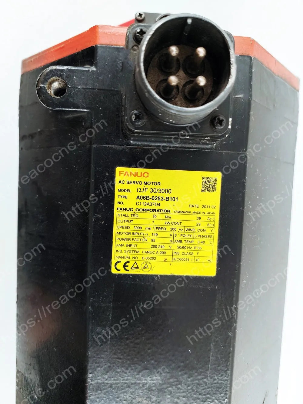 A06B-0253-B101 Fanuc AiF30/4000 AC servo motor identification plate
