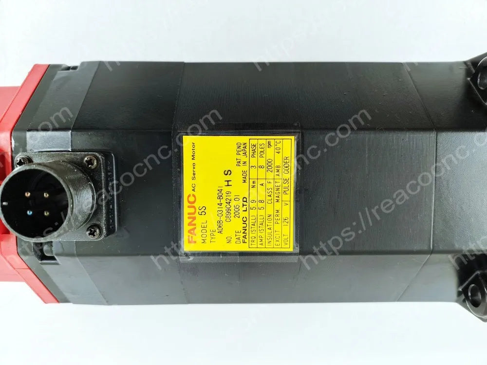 A06B-0314-B041 Fanuc 5S AC servo motor nameplate