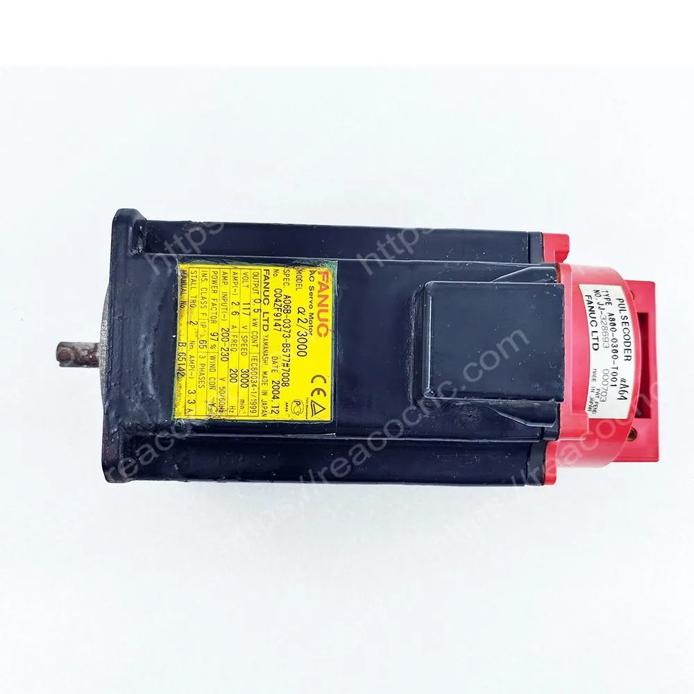 Side profile of A06B-0373-B577#7008 Fanuc A2/3000 motor