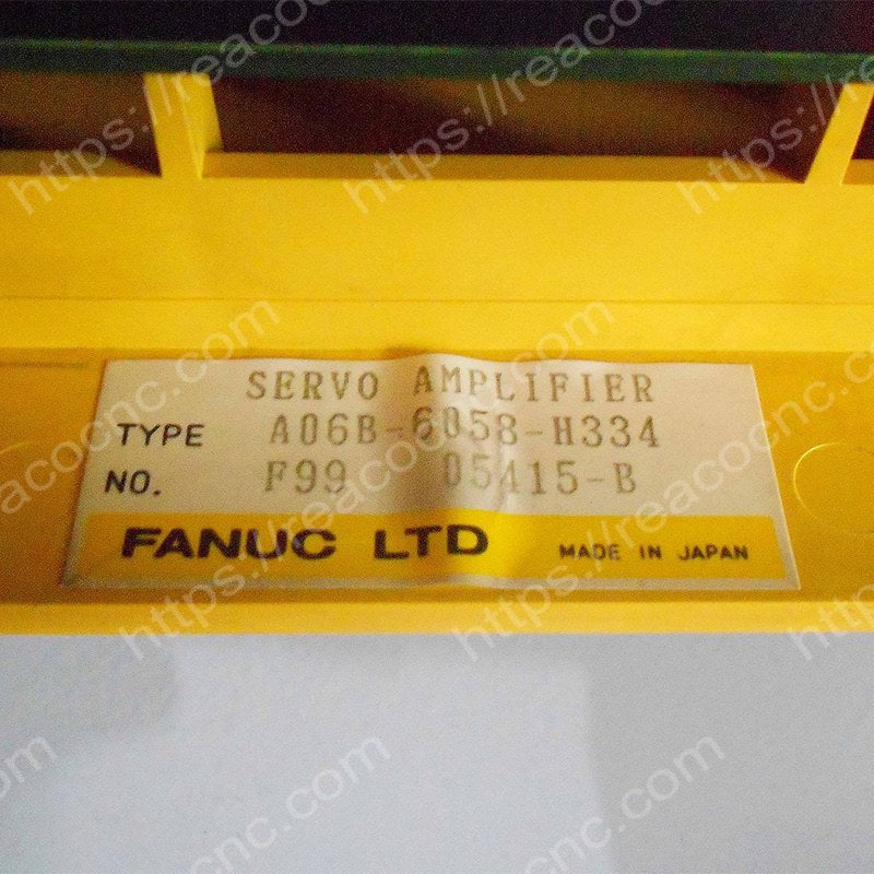 A06B-6058-H334 Fanuc AC servo amplifier unit 3 axis label