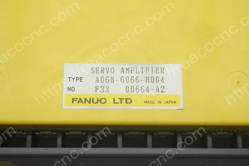 A06B-6066-H004 Fanuc AC servo amplifier C Series label