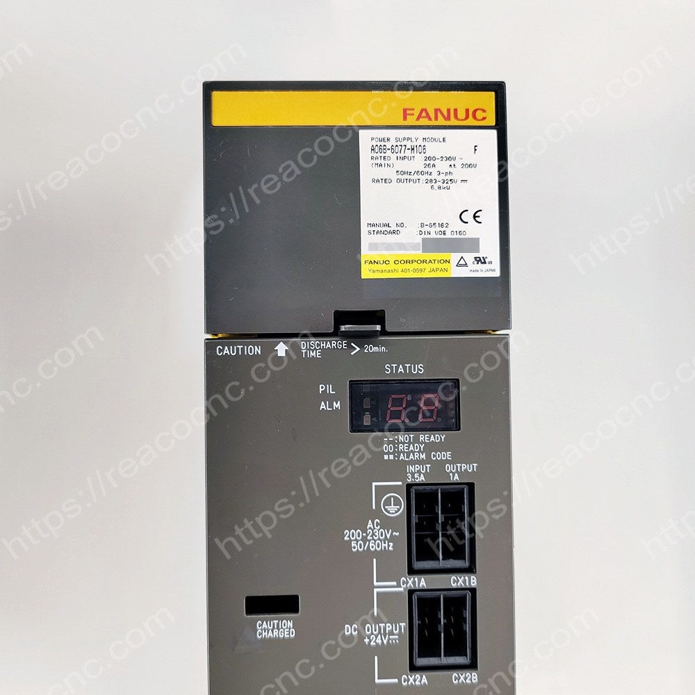 A06B-6077-H106 Fanuc Alpha power supply module PSM-5.5 label