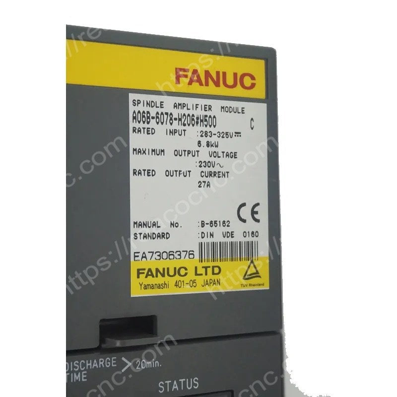 A06B-6078-H206#H500 Fanuc Alpha spindle amplifier module SPM-5.5 label