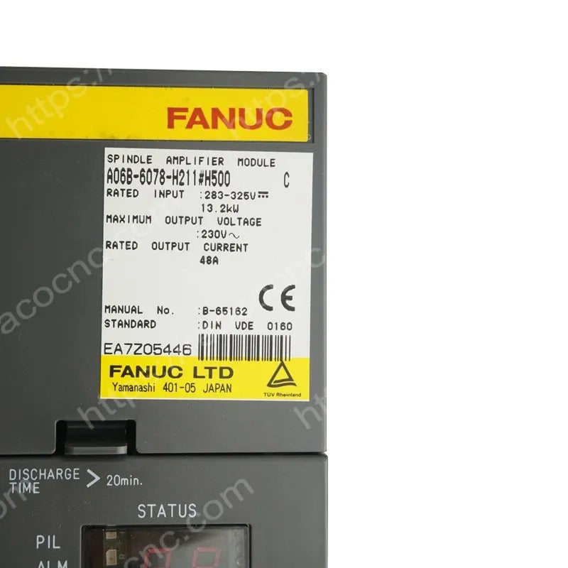 A06B-6078-H211#H500 Fanuc Alpha SPM-11 spindle amplifier module rating label