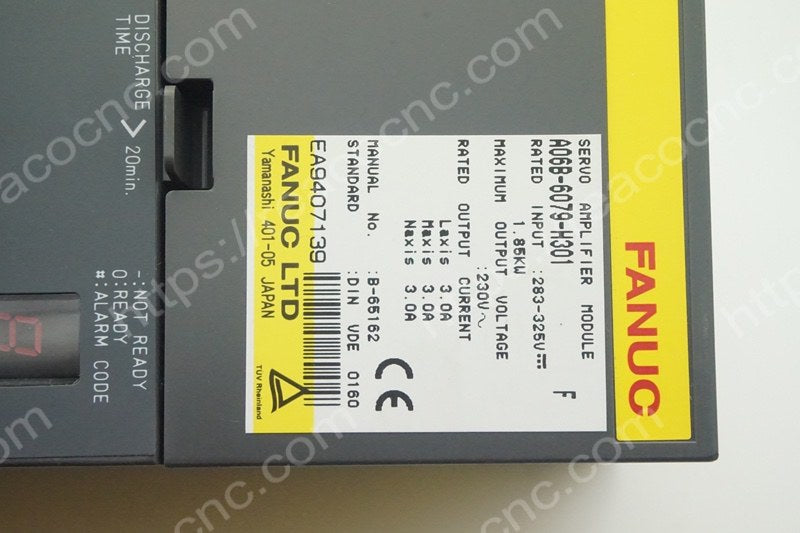A06B-6079-H301 Fanuc Alpha triple axis servo amplifier SVM3-12/12/12 label